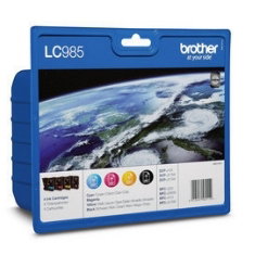 Brother LC985VALBP Multipack Cartouches d'encre Noir Cyan Magenta Jaune pour DCP-J125 J315W J265W J410 J415W
