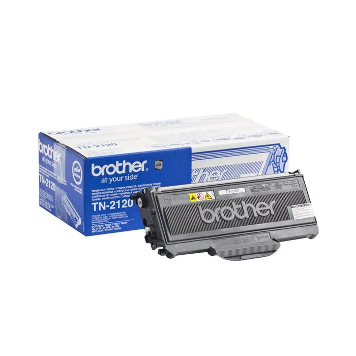 Brother TN-2120 Cartouche de Toner Noir - Rendement 2600 pages - Compatible HL-2140, HL-2150N, HL-2170W, DCP-7030/7040/7045N, MFC-7320/7440N/7840W