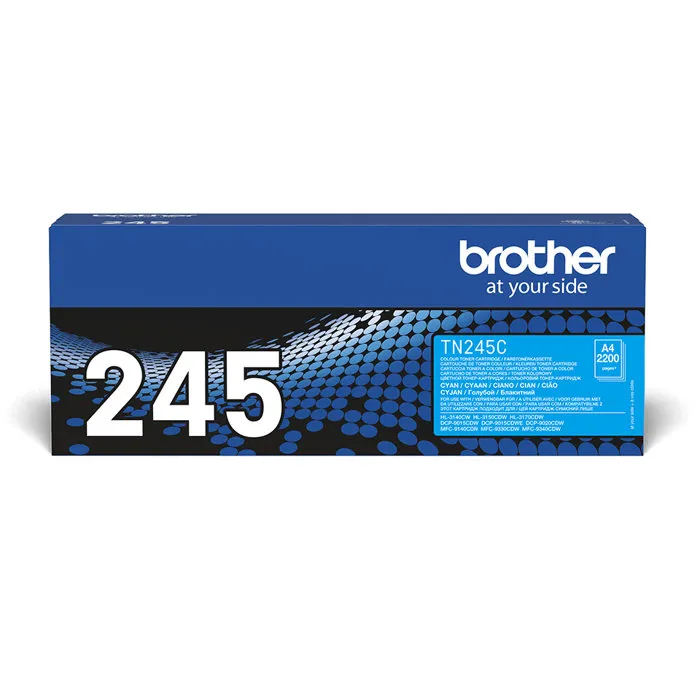 Brother TN-245 - Cartouche de toner cyan haute capacité (environ 2200 pages) - Compatible avec DCP-9020CDW, HL-3140CW, MFC-9340CDW