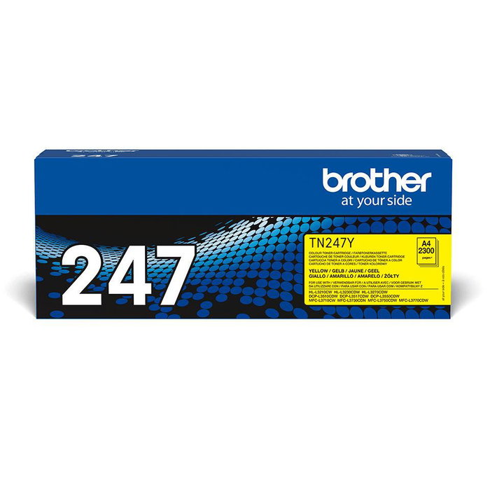 Brother TN247Y Toner Jaune XL (2 300 pages)