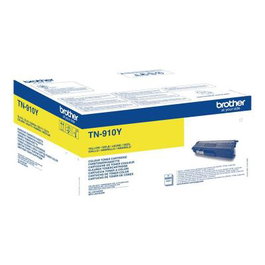 Brother TN-910Y Toner Jaune pour Imprimante Laser, Cartouche TN910, Compatible TN-910