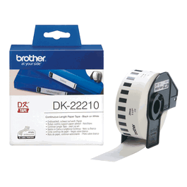 Brother DK-22210 / DK22210 Ruban d'étiqueteuse Blanc - Ruban pour imprimante d'étiquettes