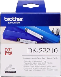 Brother DK-22210 Étiquettes continues 29 mm x 30,48 m Noir sur blanc