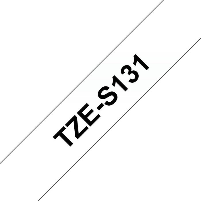 Brother Ruban pour étiqueteuse TZe-131 transparent, 12 mm, 8 m