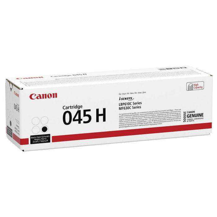 Canon Cartouche de Toner 045H Noir XL (1246C002) de haute capacité Canon Cartouche de Toner 045H Noir XL (1246C002) de haute capacité