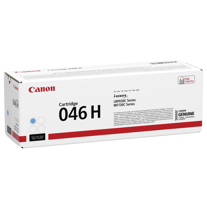 Canon Cartouche de toner 046H Cyan XL (1253C002) Canon Cartouche de toner 046H Cyan XL (1253C002)