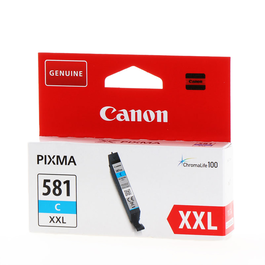 Canon CLI-581C XXL Cartouche Encre Cyan Originale pour PIXMA TR7550 TR8550 TS6150 TS8150 TS9150