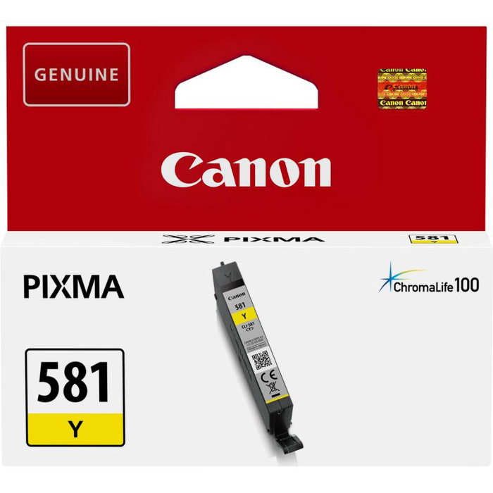 Canon CLI-581Y Cartouche d'encre Jaune Canon CLI-581Y Cartouche d'encre Jaune