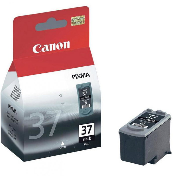 Canon Cartouche d'encre Noir PG-37 / PG37 - Référence 2145B001 - Compatible imprimantes Canon Pixma