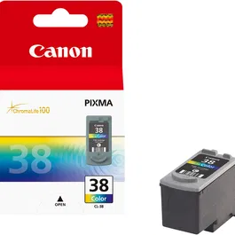 Canon Cartouche d'encre CL-38 Couleur - Jaune, Cyan, Magenta - Compatible avec imprimantes MP470, MP220, MP210, iP2500, iP1800, MP190, MP140, iP2600, iP1900, MX310, MX300