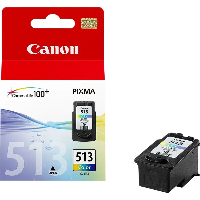 Canon CL-513 - Cartouche d'encre couleur triple haute capacité (349 pages) - Compatible avec séries iP, MP, MX Canon CL-513 - Cartouche d'encre couleur triple haute capacité (349 pages) - Compatible avec séries iP, MP, MX