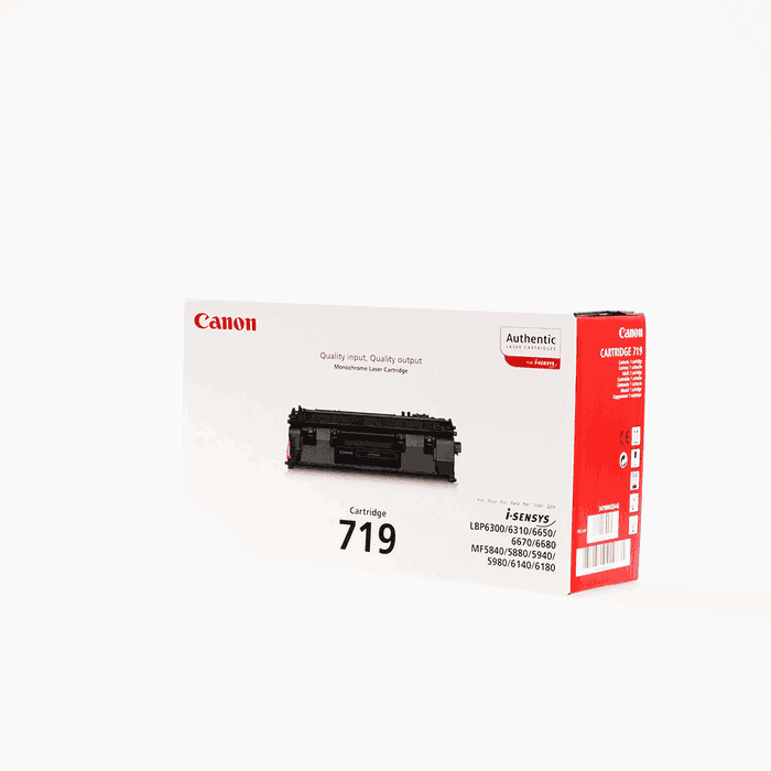 Canon 3479B002 Toner noir 719 pour imprimante laser, 2 100 pages Canon 3479B002 Toner noir 719 pour imprimante laser, 2 100 pages