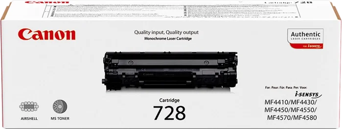 Canon 3500B002 Toner noir 728 pour imprimante Canon, capacité jusqu'à 2100 pages Canon 3500B002 Toner noir 728 pour imprimante Canon, capacité jusqu'à 2100 pages
