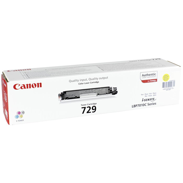 Canon Cartouche de toner 729 Y Jaune Canon Cartouche de toner 729 Y Jaune