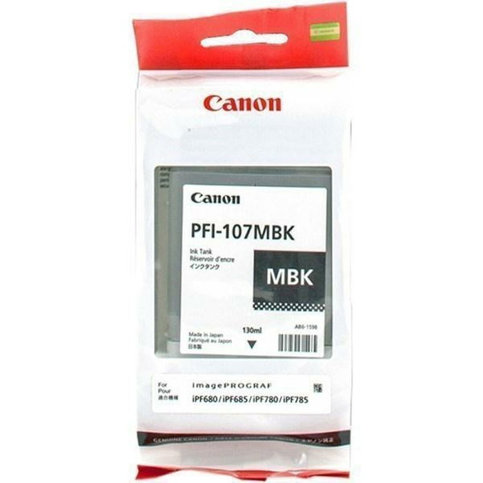 Canon PFI-107MBK / 6704B001 Cartouche d'encre noir mat Canon PFI-107MBK / 6704B001 Cartouche d'encre noir mat