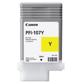 Canon 6708B001 / PFI-107Y Cartouche d'encre jaune pour imprimante