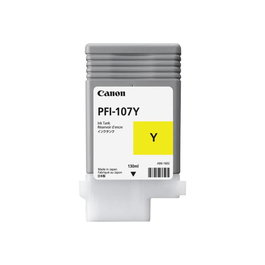 Canon PFI-107 (6708B001) - Cartouche d'encre jaune - Compatible imprimante
