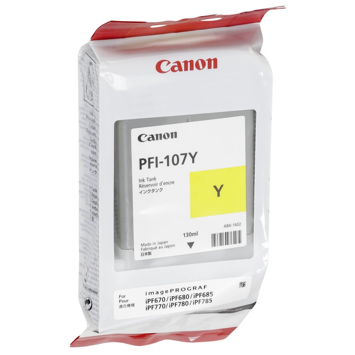 Canon PFI-107Y Cartouche d'encre jaune 130 ml