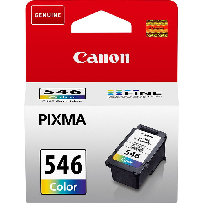 Canon CL-546 C/M/Y Cartouche d'encre couleur originale 9ml pour PIXMA MG2450 TS3350 Canon CL-546 C/M/Y Cartouche d'encre couleur originale 9ml pour PIXMA MG2450 TS3350
