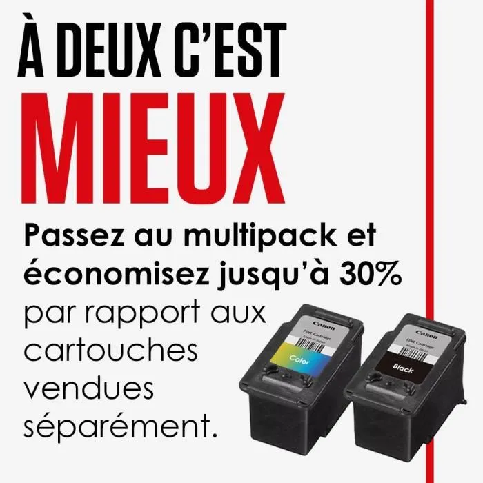 Canon CL-546 - Pack de 3 cartouches d'encre couleur (Cyan, Magenta, Jaune) - Compatible PIXMA iP2850, MG2450, MG2455, MG2550