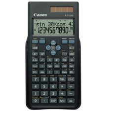 Canon F-715SG Calculatrice Scientifique 250 Fonctions Double Alimentation Solaire/Pile Écran LCD 2 Lignes Noire