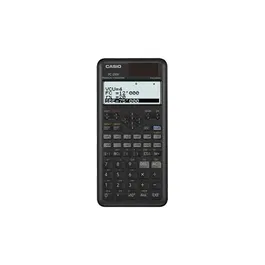 Casio FC-200V - Calculatrice Scientifique avec Fonctions Financières - Écran 4 Lignes - Alimentée par Piles et Énergie Solaire - Gris - 103 g