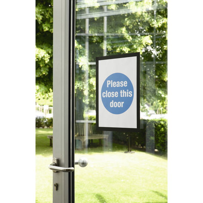 Cadre d'affichage Durable Noir Transparent Magnétique Plastique 2 Pièces Cadre d'affichage Durable Noir Transparent Magnétique Plastique 2 Pièces