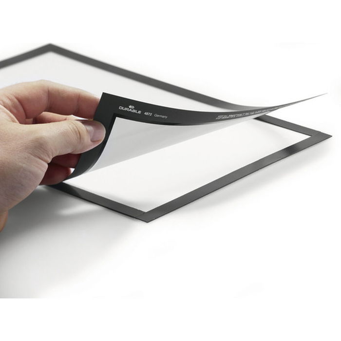 Cadre d'affichage Durable Noir Transparent Magnétique Plastique 2 Pièces Cadre d'affichage Durable Noir Transparent Magnétique Plastique 2 Pièces