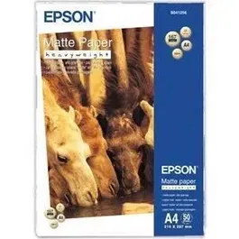 Epson Papier Photo Mat S041256, 50 Feuilles A4, 167 g/m² pour Imprimantes Jet d'Encre, Haute Qualité d'Impression