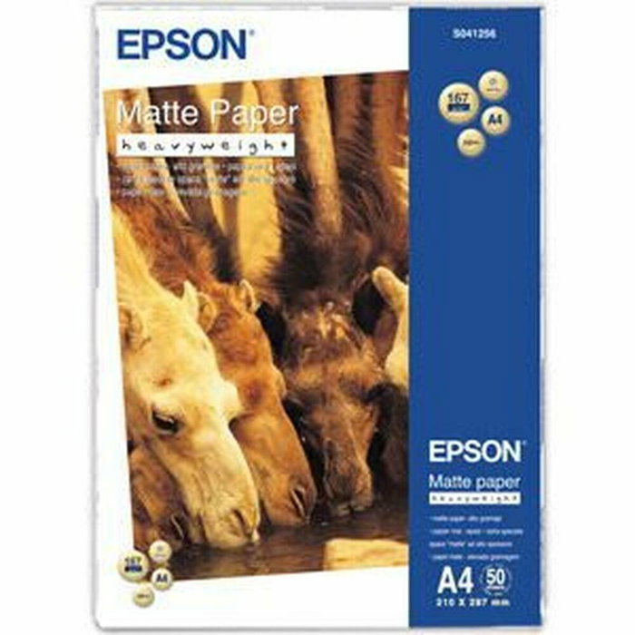 Epson Papier photo mat S041256 - A4 - 50 feuilles - 167g/m2 Epson Papier photo mat S041256 - A4 - 50 feuilles - 167g/m2