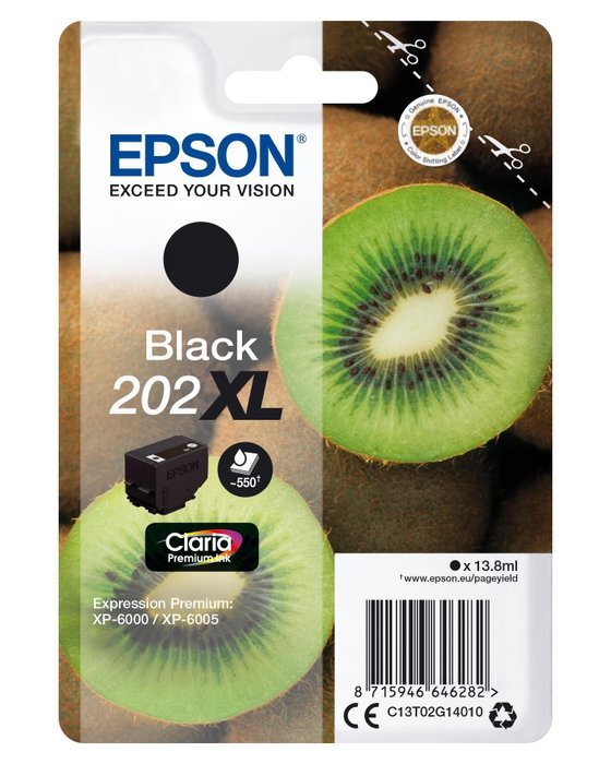 Epson Cartouche d'encre Claria Premium 202XL Noir C13T02G14010 Epson Cartouche d'encre Claria Premium 202XL Noir C13T02G14010