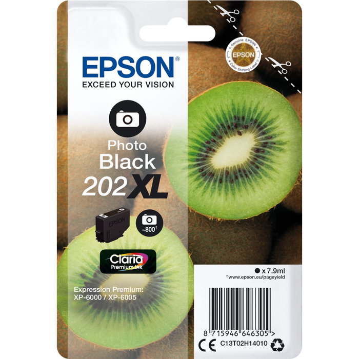 Epson 202XL Noir Photo XL C13T02H14010