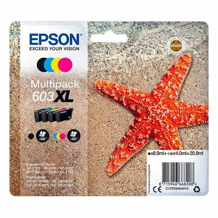 Epson Multipack de cartouches d'encre 603XL C13T03A64010 Epson Multipack de cartouches d'encre 603XL C13T03A64010