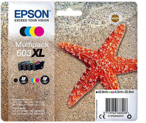 Epson Multipack de cartouches d'encre 603XL C13T03A64010 Epson Multipack de cartouches d'encre 603XL C13T03A64010