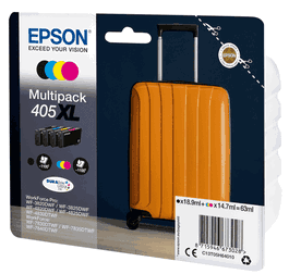 Epson C13T05H64010 - Cartouche d'encre 405XL - Pack Multipack Noir, Cyan, Magenta, Jaune - Format Haute Capacité