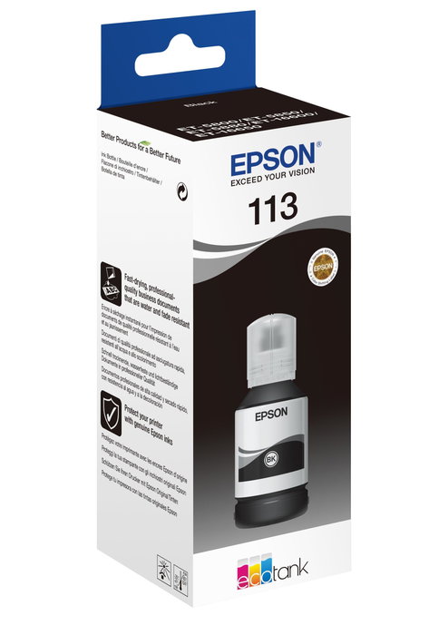 Epson Cartouche d'encre 113 EcoTank Noir Pigmenté 127 ml C13T06B140