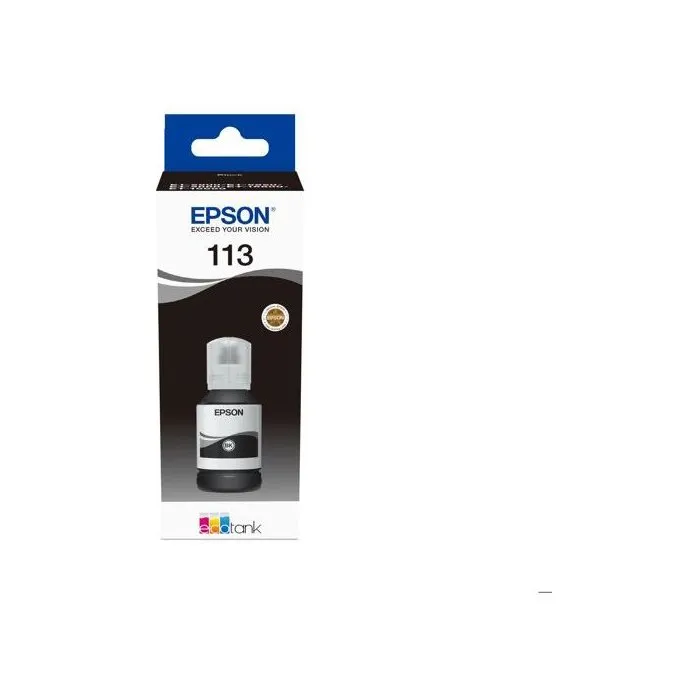 Epson 113 - Cartouche d'encre noir pigmenté compatible générique pour EcoTank - Qualité optimale d'impression Epson 113 - Cartouche d'encre noir pigmenté compatible générique pour EcoTank - Qualité optimale d'impression