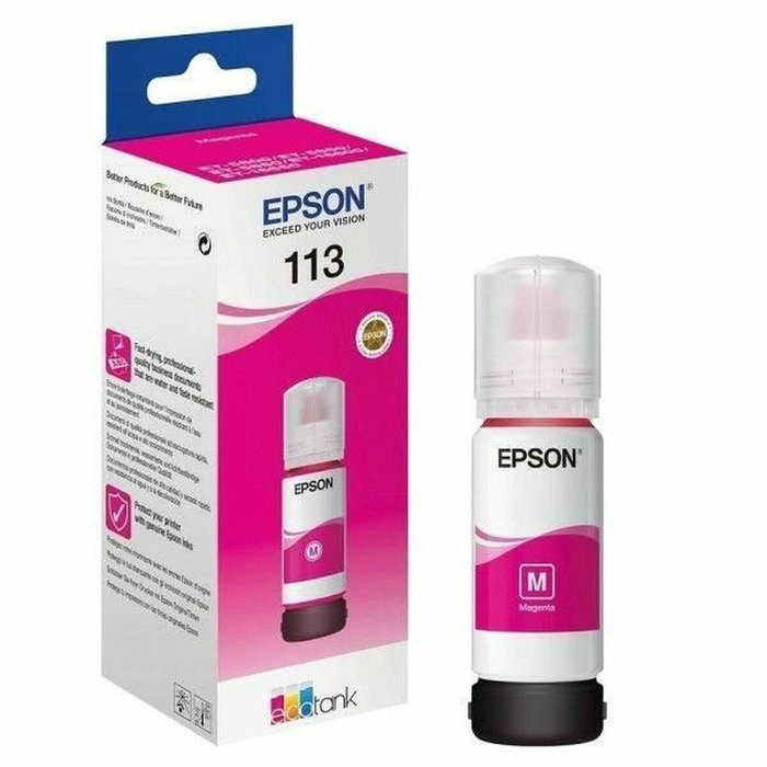 Epson 113 Magenta Bouteille d'encre EcoTank Pigmentée C13T06B340