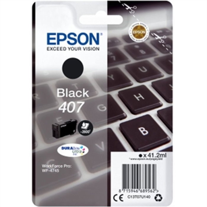 Epson Cartouche d'encre 407 Noir XL Epson Cartouche d'encre 407 Noir XL