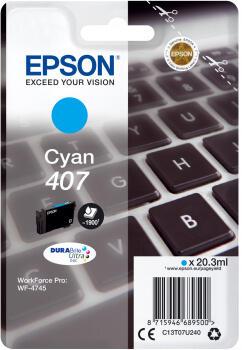 Epson Cartouche d'encre 407 Cyan Haute Capacité (XL)
