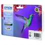 Epson Multipack T0807 Colibri - Cartouches d'encre Claria (Noir, Cyan, Magenta, Jaune, Cyan clair, Magenta clair) - 6 x 7.4 ml - C13T08074011