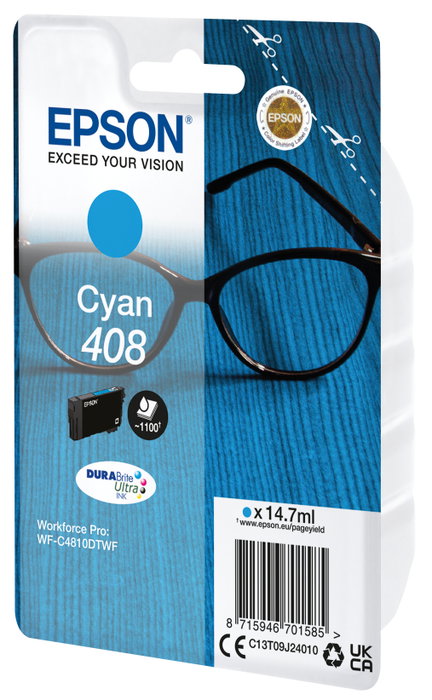 Epson 408 Cyan DURABrite Ultra Ink