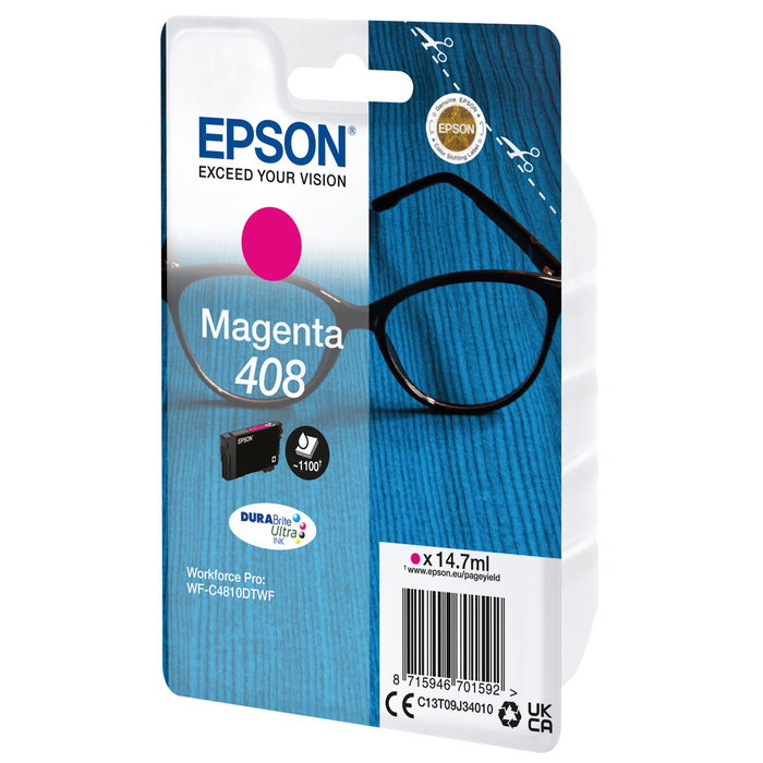 Epson 408 Magenta DURABrite Ultra Ink Epson 408 Magenta DURABrite Ultra Ink