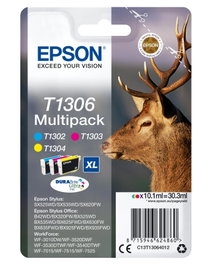 Epson Multipack T1306 Cyan, Magenta, Jaune (C13T13064012) High Yield