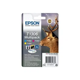 Epson Multipack T1306 - Cartouches d'encre cyan, magenta, jaune C13T13064012 - DURABrite Ultra