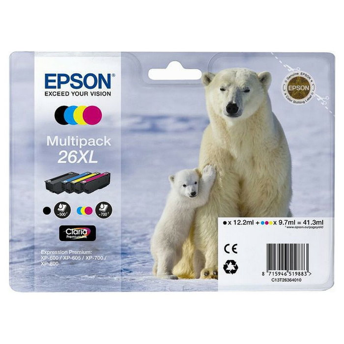 Epson Multipack Claria Premium XL T 2636 BK/C/M/Y Epson Multipack Claria Premium XL T 2636 BK/C/M/Y