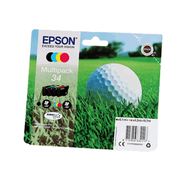 Epson C13T34664010 Multipack cartouches d'encre 34 - Noir, Cyan, Magenta, Jaune