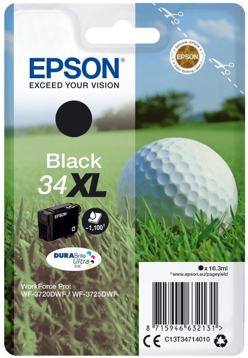 Epson Cartouche d'encre 34XL DURABrite Ultra Noir Epson Cartouche d'encre 34XL DURABrite Ultra Noir
