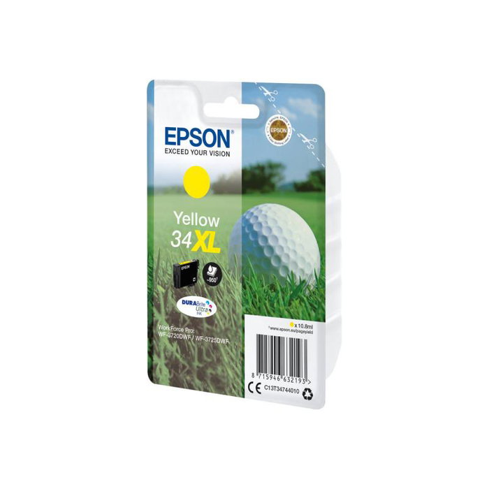 Epson Cartouche d'Encre Jaune C13T34744010 - Encre Jaune Gelb - Compatible Imprimante Epson