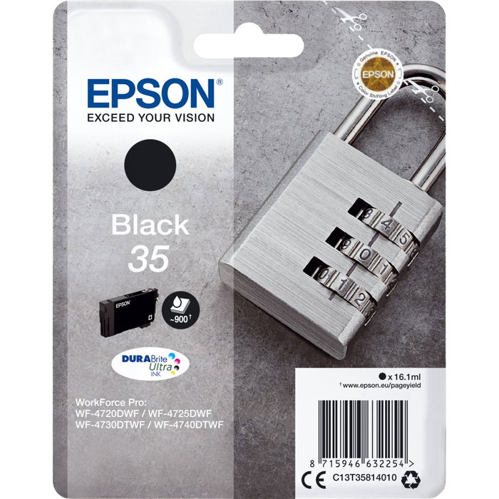 Epson Cartouche d'encre DURABrite Ultra Ink 35 noire Epson Cartouche d'encre DURABrite Ultra Ink 35 noire